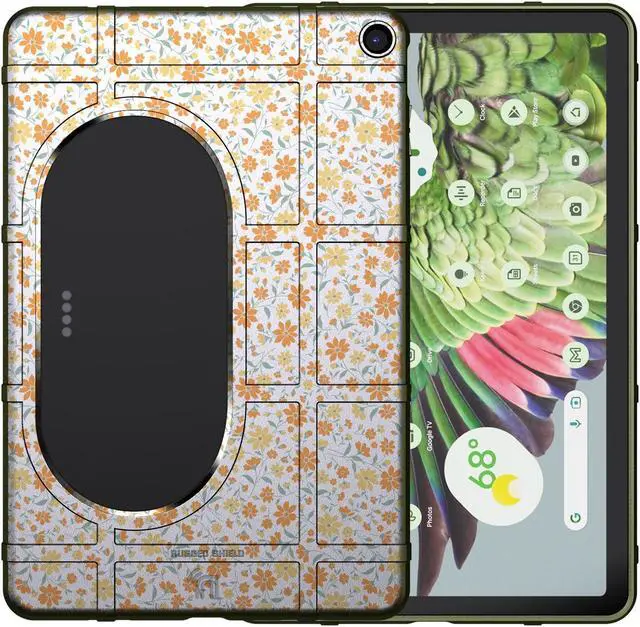 Alt view image 2 of 7 - Special Ops Rugged Shield Case for Google Pixel Tablet (2023) - Floral Aesthetic