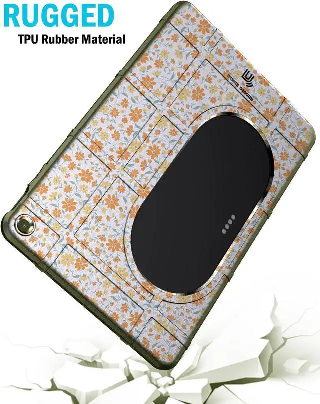 Alt view image 4 of 7 - Special Ops Rugged Shield Case for Google Pixel Tablet (2023) - Floral Aesthetic