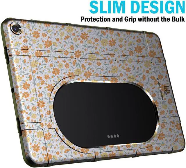 Alt view image 7 of 7 - Special Ops Rugged Shield Case for Google Pixel Tablet (2023) - Floral Aesthetic