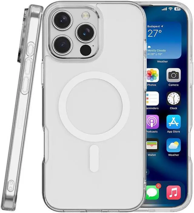 Main image of Case for iPhone 16 Pro Max - Compatible with MagSafe - Crystal Clear