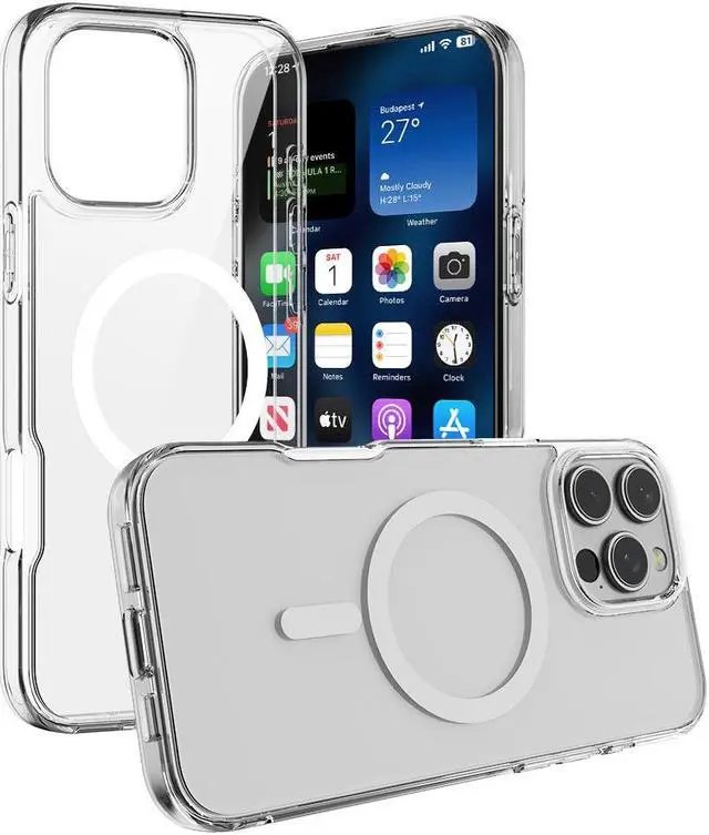 Alt view image 2 of 6 - Case for iPhone 16 Pro Max - Compatible with MagSafe - Crystal Clear