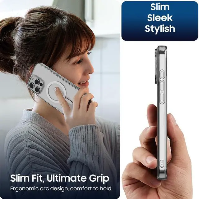 Alt view image 6 of 6 - Case for iPhone 16 Pro Max - Compatible with MagSafe - Crystal Clear