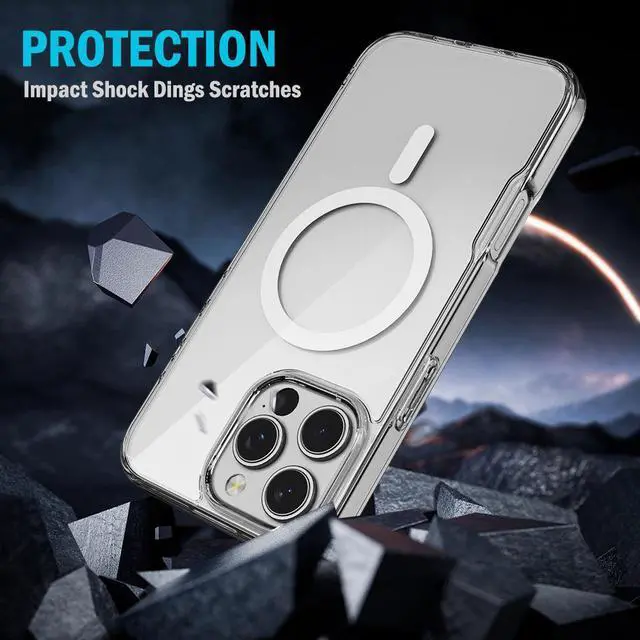 Alt view image 5 of 6 - Case for iPhone 16 Pro Max - Compatible with MagSafe - Crystal Clear