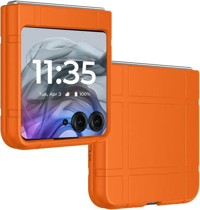 Textured Hard Case Slim Cover for Motorola RAZR 2026/2025/2024 - Orange -  Newegg.com