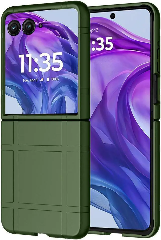 Alt view image 2 of 7 - Hard Case Slim Cover for Motorola RAZR+ 2024/2025 (RAZR PLUS) - Forest Green