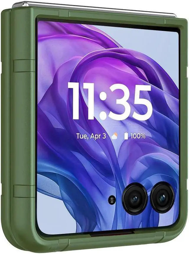 Alt view image 6 of 7 - Hard Case Slim Cover for Motorola RAZR+ 2024/2025 (RAZR PLUS) - Forest Green