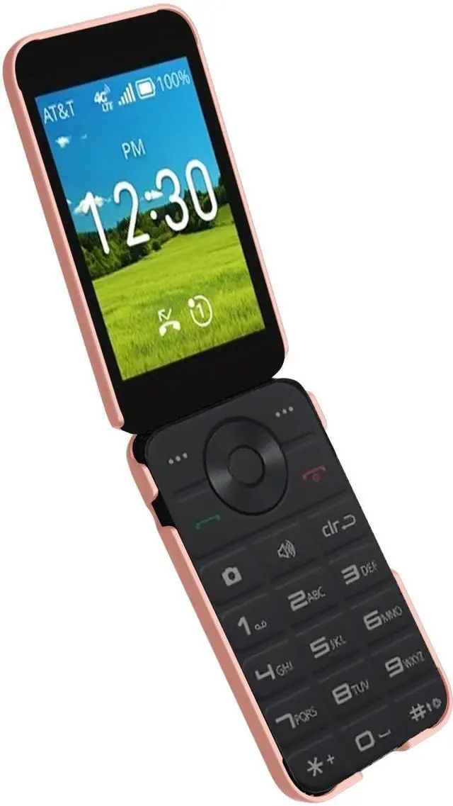 Alt view image 6 of 7 - Rose Gold Pink Hard Case Slim Phone Cover for AT&T Cingular Flex 2 (Debut Flex)