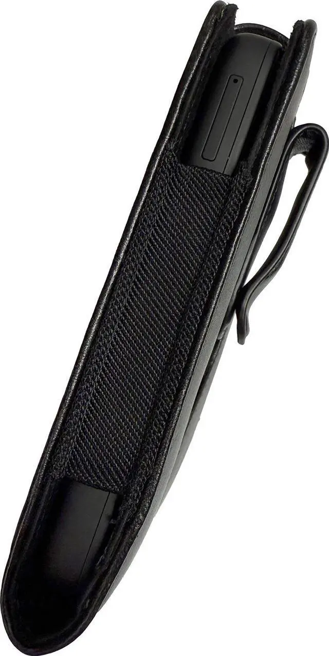 Alt view image 5 of 5 - Leather Pouch Case with Belt Clip for Mudita Kompakt Phone - Black