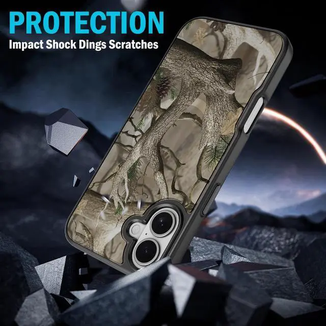 Alt view image 4 of 5 - Case for iPhone 16 - Compatible with MagSafe - Bush Camo
