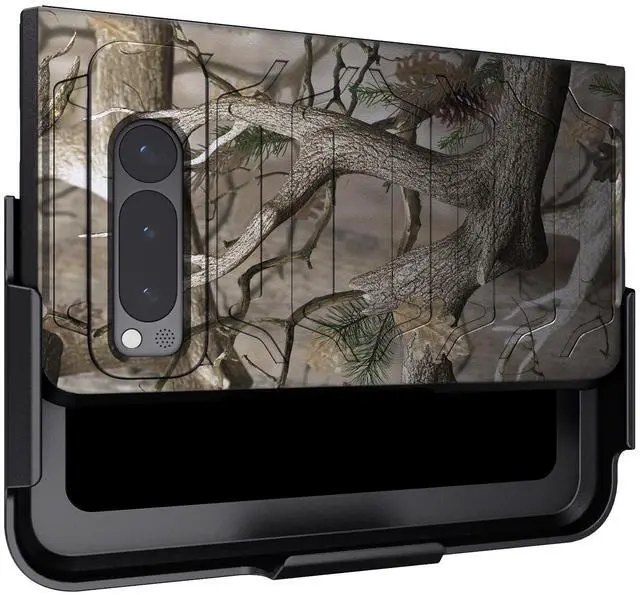 Alt view image 6 of 7 - Case and Belt Clip Holster for Google Pixel Fold Phone (2023) - Camo Tree