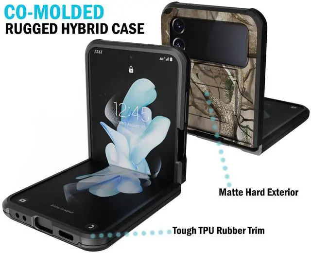 Alt view image 4 of 7 - Case for Samsung Galaxy Z Flip 4, Special Ops Tactical Cover - Outdoor Camo Tree