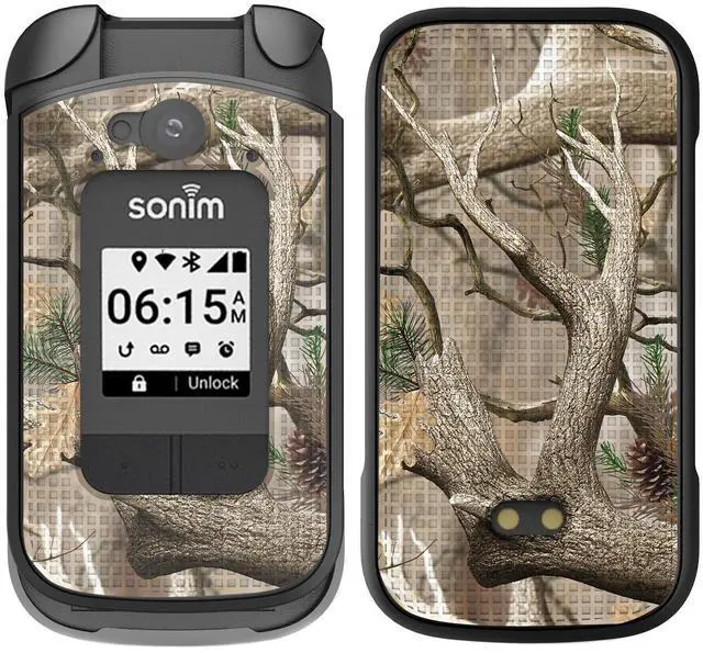 Alt view image 2 of 7 - Outdoor Camouflage Real Woods Camo Tree Case for Sonim XP3 Plus 4G (XP3900)