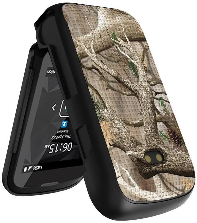 Alt view image 3 of 7 - Outdoor Camouflage Real Woods Camo Tree Case for Sonim XP3 Plus 4G (XP3900)