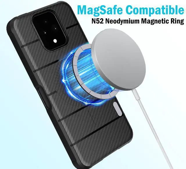 Alt view image 3 of 7 - Case for Sonim XP Pro 5G Phone - Black Carbon Fiber (Compatible with Magsafe)