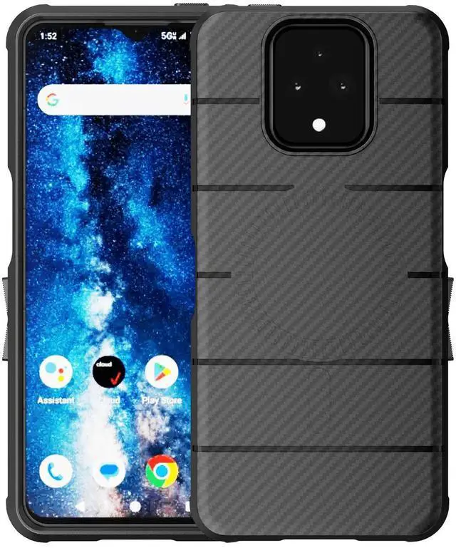 Alt view image 2 of 7 - Case for Sonim XP Pro 5G Phone - Black Carbon Fiber (Compatible with Magsafe)