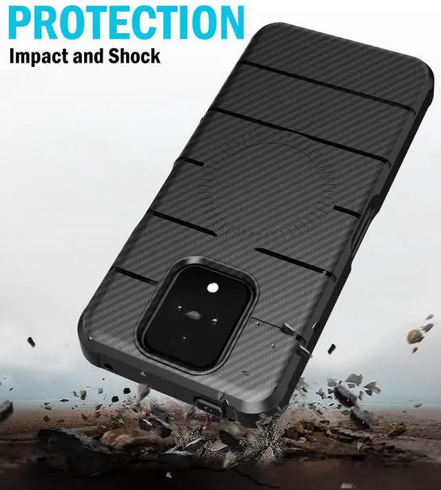 Alt view image 5 of 7 - Case for Sonim XP Pro 5G Phone - Black Carbon Fiber (Compatible with Magsafe)