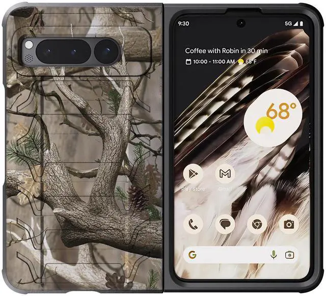 Alt view image 4 of 7 - Case for Google Pixel Fold Phone, Special Ops Tactical Cover - Outdoor Camo Tree