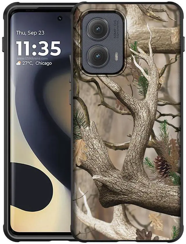 Alt view image 2 of 7 - Case for Motorola Edge 2024 Phone - Bush Camo (Compatible with MagSafe)