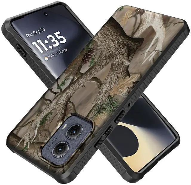 Alt view image 6 of 7 - Case for Motorola Edge 2024 Phone - Bush Camo (Compatible with MagSafe)
