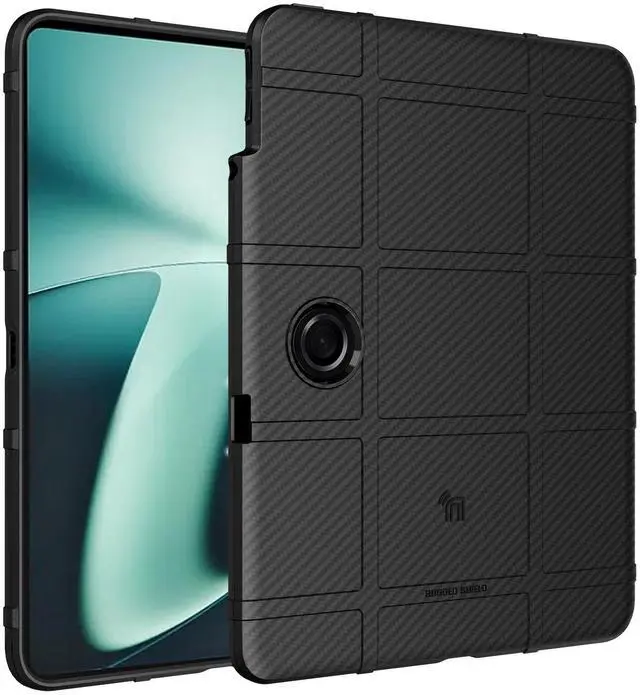 Alt view image 2 of 7 - Rugged Shield Case for OnePlus Pad Tablet (with Stylus Holder) - Carbon Fiber