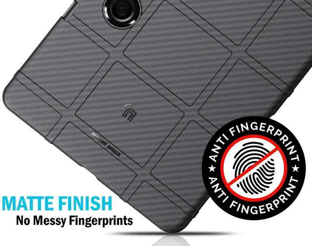 Alt view image 4 of 7 - Rugged Shield Case for OnePlus Pad Tablet (with Stylus Holder) - Carbon Fiber