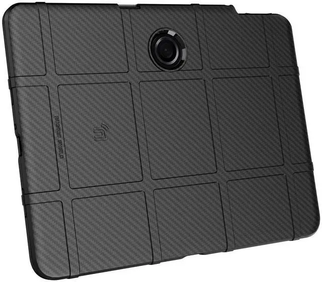 Alt view image 6 of 7 - Rugged Shield Case for OnePlus Pad Tablet (with Stylus Holder) - Carbon Fiber