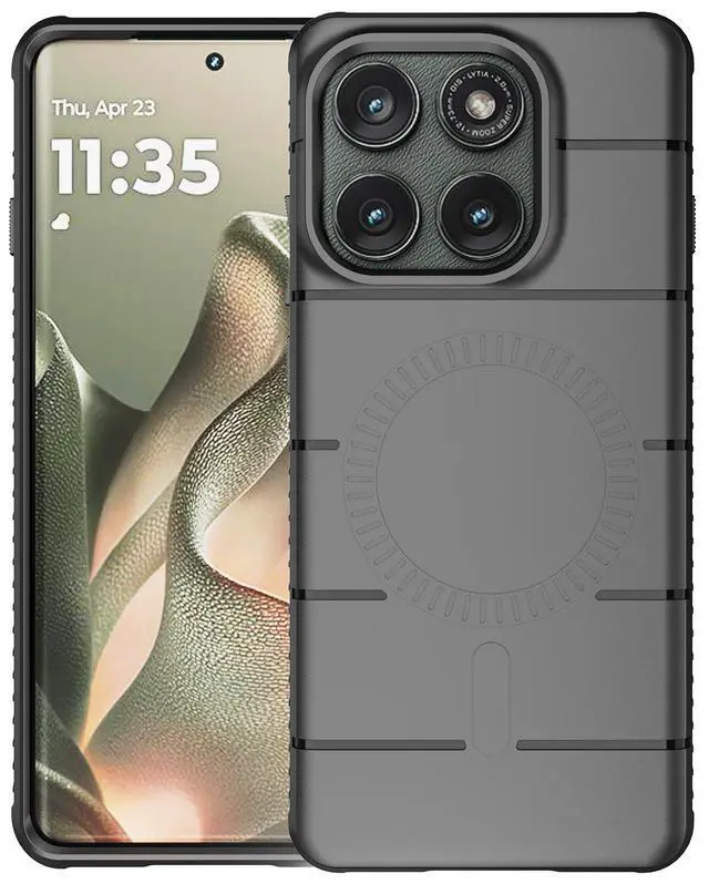 Alt view image 2 of 7 - Case for Motorola Edge 5G 2025 Phone - Matte Black (Compatible with Magsafe)