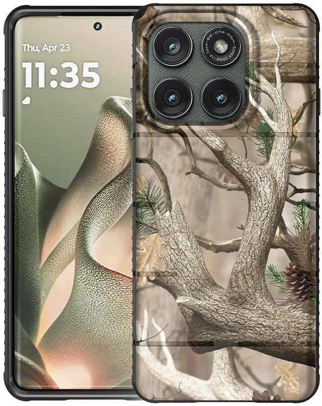 Alt view image 2 of 7 - Case for Motorola Edge 5G 2025 Phone - Bush Camo (Compatible with Magsafe)