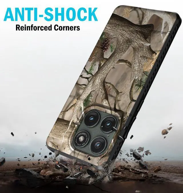 Alt view image 5 of 7 - Case for Motorola Edge 5G 2025 Phone - Bush Camo (Compatible with Magsafe)