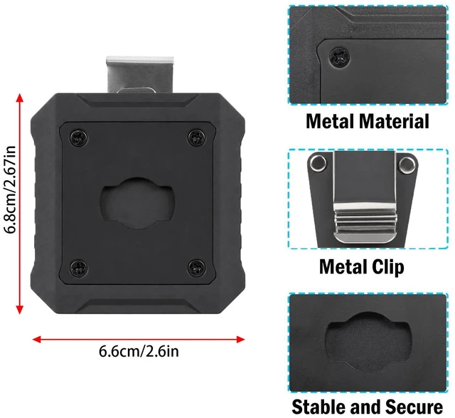 Alt view image 7 of 7 - Metal Belt Clip Mount for Axon Body 4 3 2 Camera Bodycam
