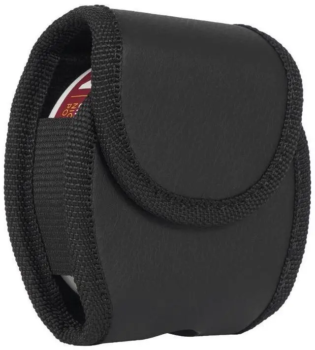 Alt view image 2 of 7 - Black Leather Dip Clip Case Belt Harness Pouch for Copenhagen / Skoal Chew Can