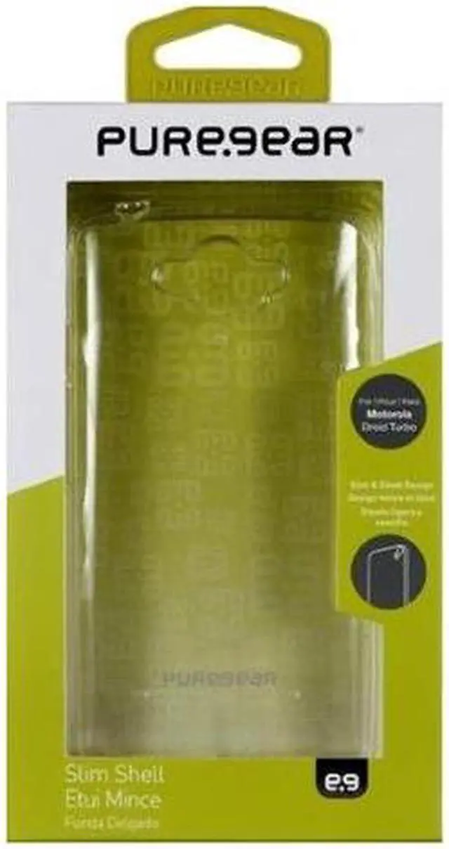 Alt view image 3 of 10 - PureGear Slim Shell Clear/Clear Case for Motorola Droid Turbo XT1245 61014PG