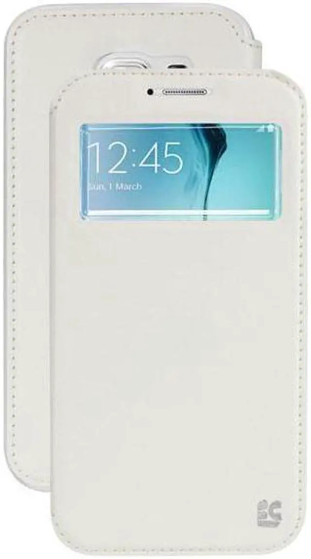 Alt view image 2 of 4 - WHITE INFOLIO WINDOW WALLET CREDIT ID CARD CASE STAND FOR SAMSUNG GALAXY S6 EDGE