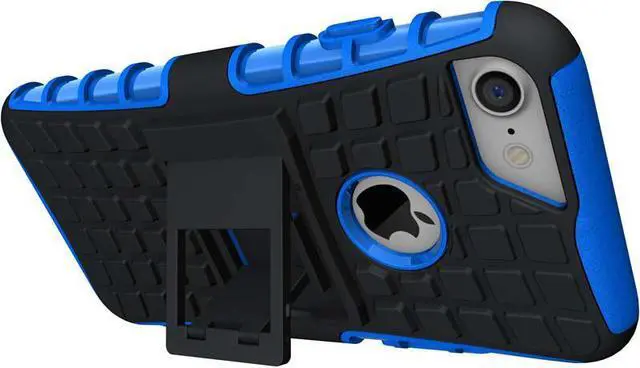 Alt view image 2 of 7 - BLUE GRENADE GRIP RUGGED TPU SKIN HARD CASE COVER STAND FOR APPLE iPHONE 7/8