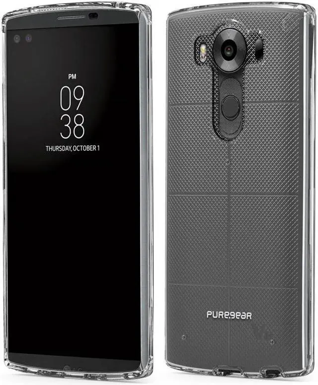 Main image of PUREGEAR CLEAR SLIM SHELL CASE HARD TRANSPARENT COVER FOR LG V10 PHONE