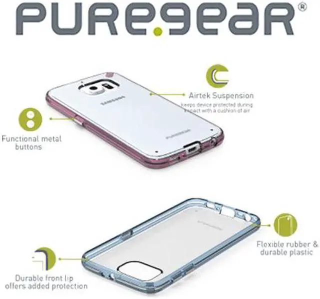 Alt view image 7 of 7 - PUREGEAR SLIM SHELL PRO CLEAR ANTI-SHOCK CASE COVER FOR SAMSUNG GALAXY NOTE 5