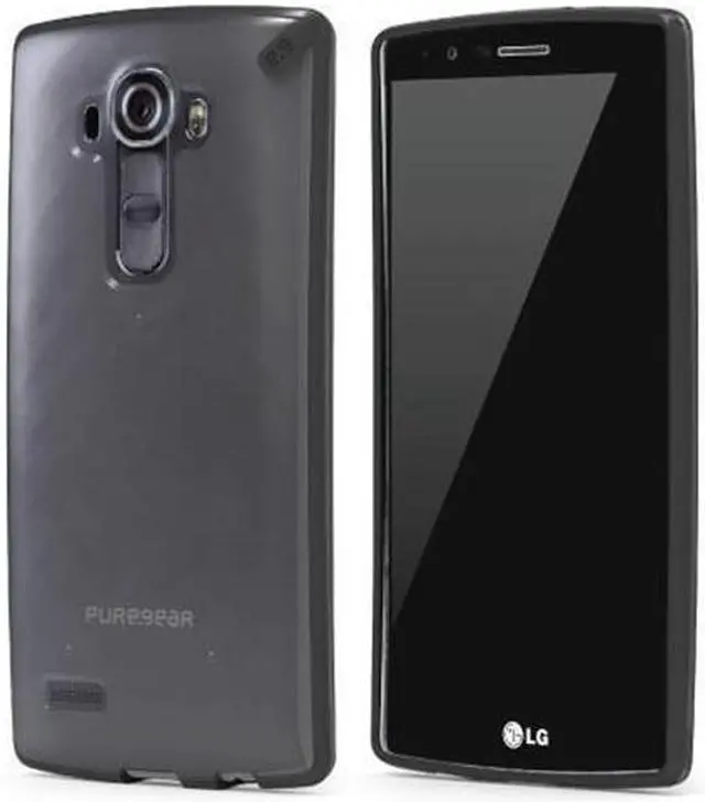 Alt view image 2 of 9 - PureGear Slim Shell Protective Cell Phone Case - Black/Clear - LG G4