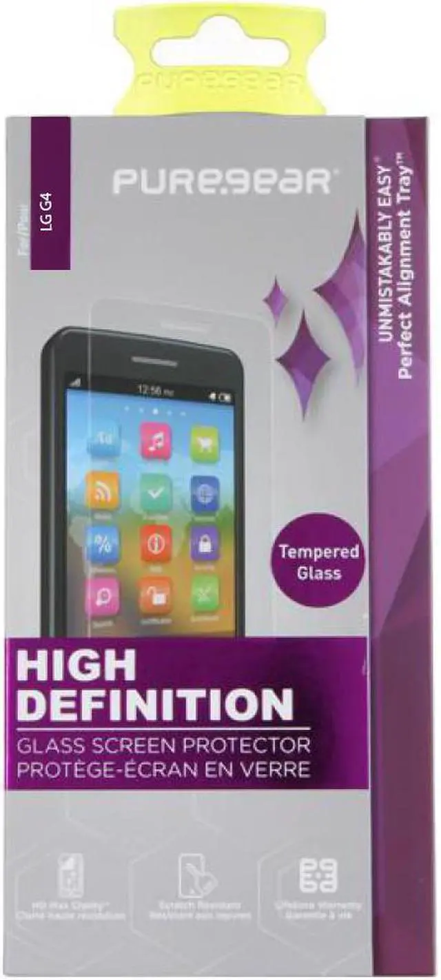 Alt view image 4 of 7 - PUREGEAR PURETEK HD HARD TEMPERED GLASS SCREEN SHIELD GUARD KIT TRAY FOR LG G4