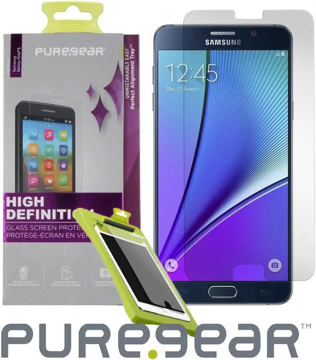Main image of PUREGEAR PURETEK HARD TEMPERED GLASS SCREEN PROTECTOR FOR SAMSUNG GALAXY NOTE 5