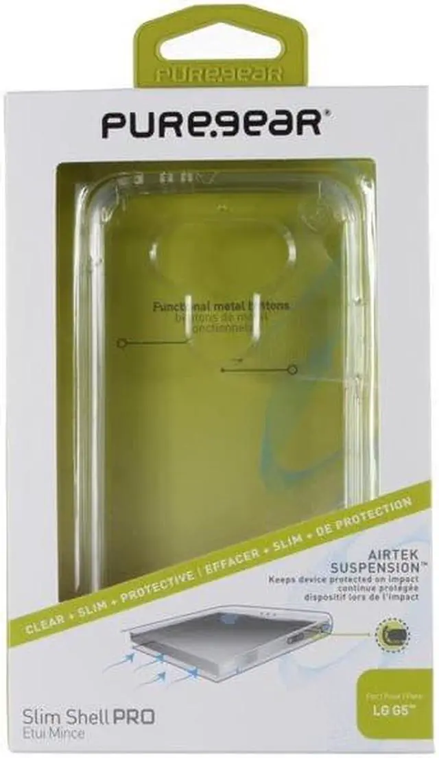 Alt view image 6 of 8 - PUREGEAR SLIM SHELL PRO CLEAR ANTI-SHOCK CASE COVER FOR LG G5 PHONE
