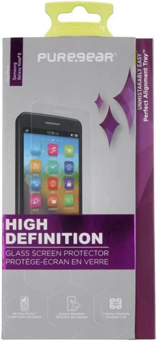 Alt view image 2 of 5 - PUREGEAR PURETEK HARD TEMPERED GLASS SCREEN PROTECTOR FOR SAMSUNG GALAXY NOTE 5