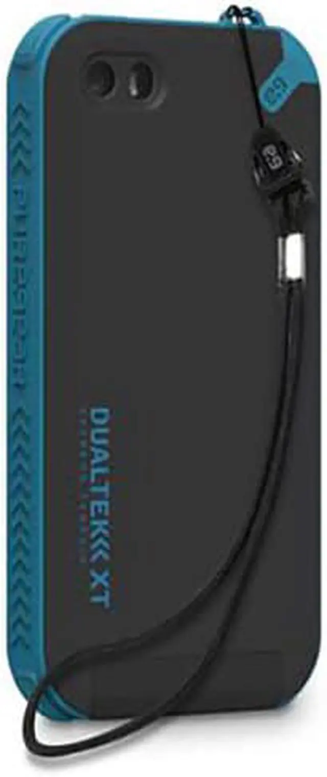 Alt view image 2 of 8 - PUREGEAR BLACK/BLUE DUALTEK-XT CASE BUILT-IN SCREEN PROTECTOR FOR iPHONE 5 5s