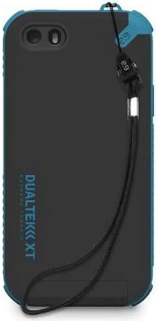 Alt view image 6 of 8 - PUREGEAR BLACK/BLUE DUALTEK-XT CASE BUILT-IN SCREEN PROTECTOR FOR iPHONE 5 5s