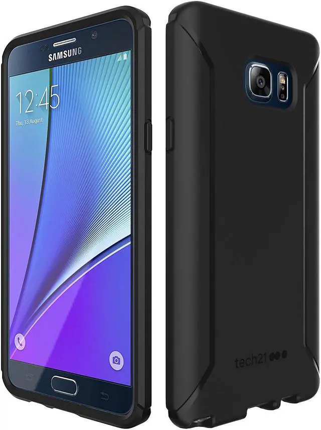 Alt view image 2 of 6 - Tech21 MATTE BLACK EVO TACTICAL ANTI-SHOCK CASE COVER FOR SAMSUNG GALAXY NOTE 5