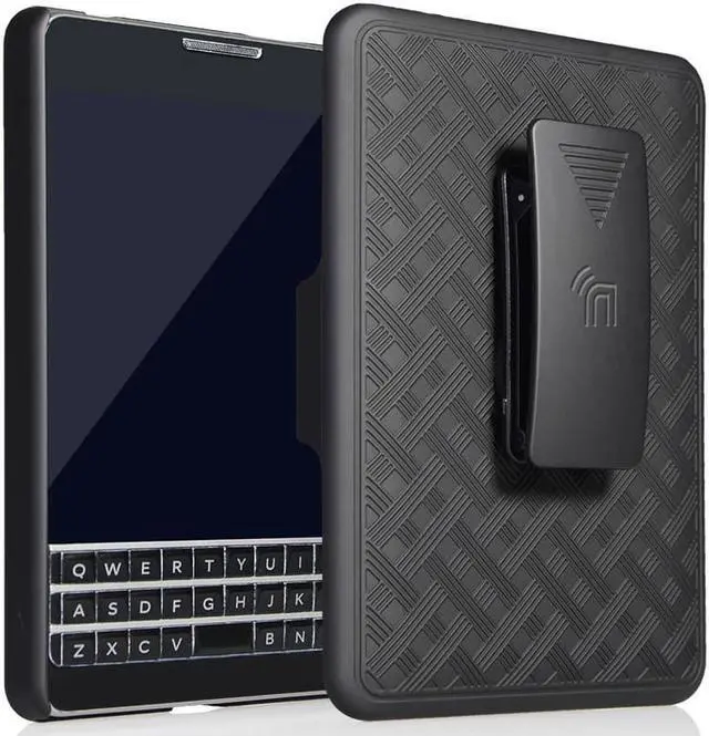 Alt view image 2 of 7 - BLACK KICKSTAND CASE + BELT CLIP HOLSTER FOR ATT BLACKBERRY PASSPORT (SQW100-3)