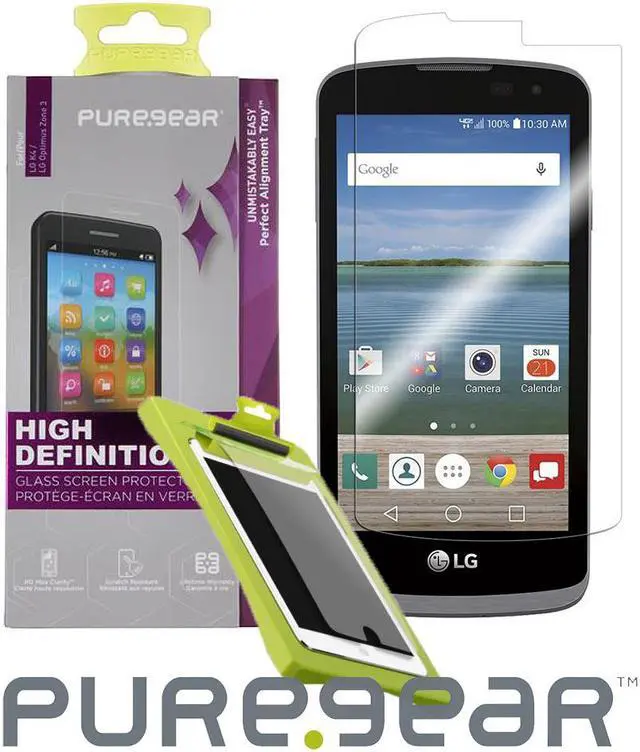 Main image of PUREGEAR TEMPERED GLASS SCREEN PROTECTOR FOR LG OPTIMUS ZONE-3, K4, SPREE, REBEL