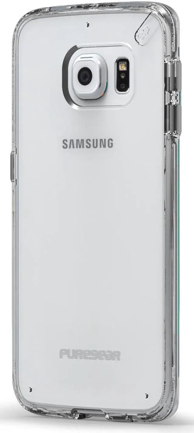 Alt view image 8 of 12 - PureGear Slim Shell Case for Samsung Galaxy S6 Edge+ - Clear/Clear