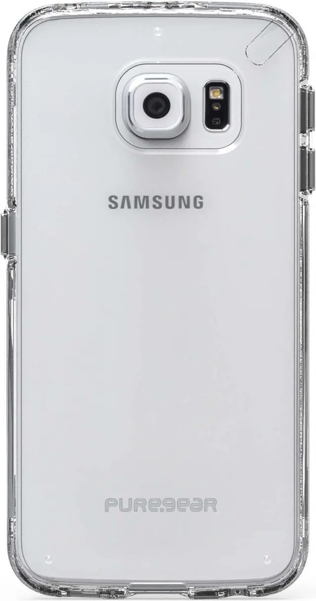 Alt view image 9 of 12 - PureGear Slim Shell Case for Samsung Galaxy S6 Edge+ - Clear/Clear