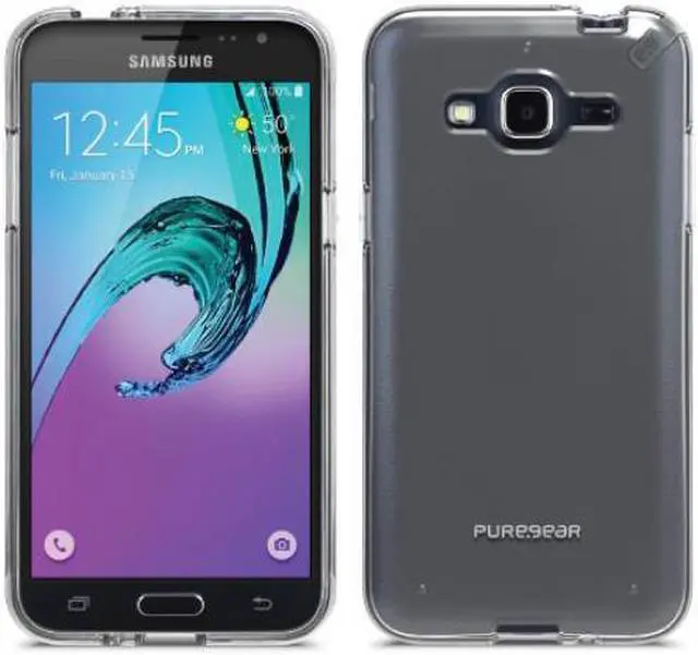 Alt view image 8 of 8 - PUREGEAR CLEAR SLIM SHELL CASE COVER FOR SAMSUNG GALAXY J3 2016, J3V, SOL