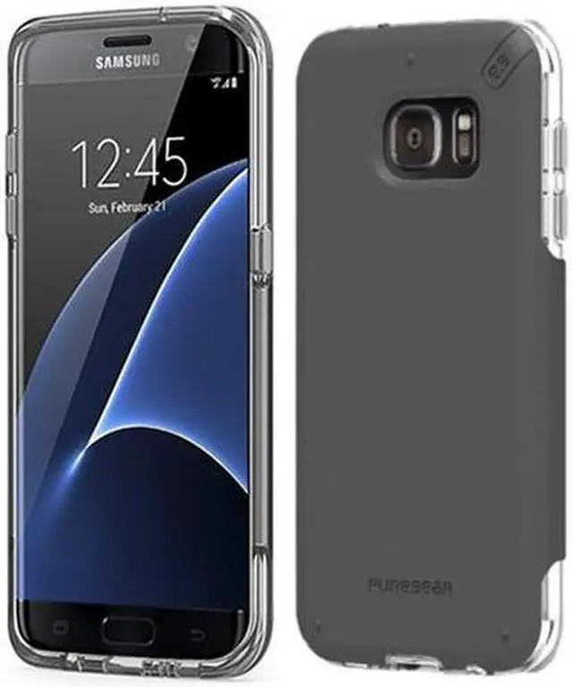 Alt view image 5 of 11 - PUREGEAR DUALTEK PRO BLACK ANTI-SHOCK CASE HARD COVER FOR SAMSUNG GALAXY S7 EDGE